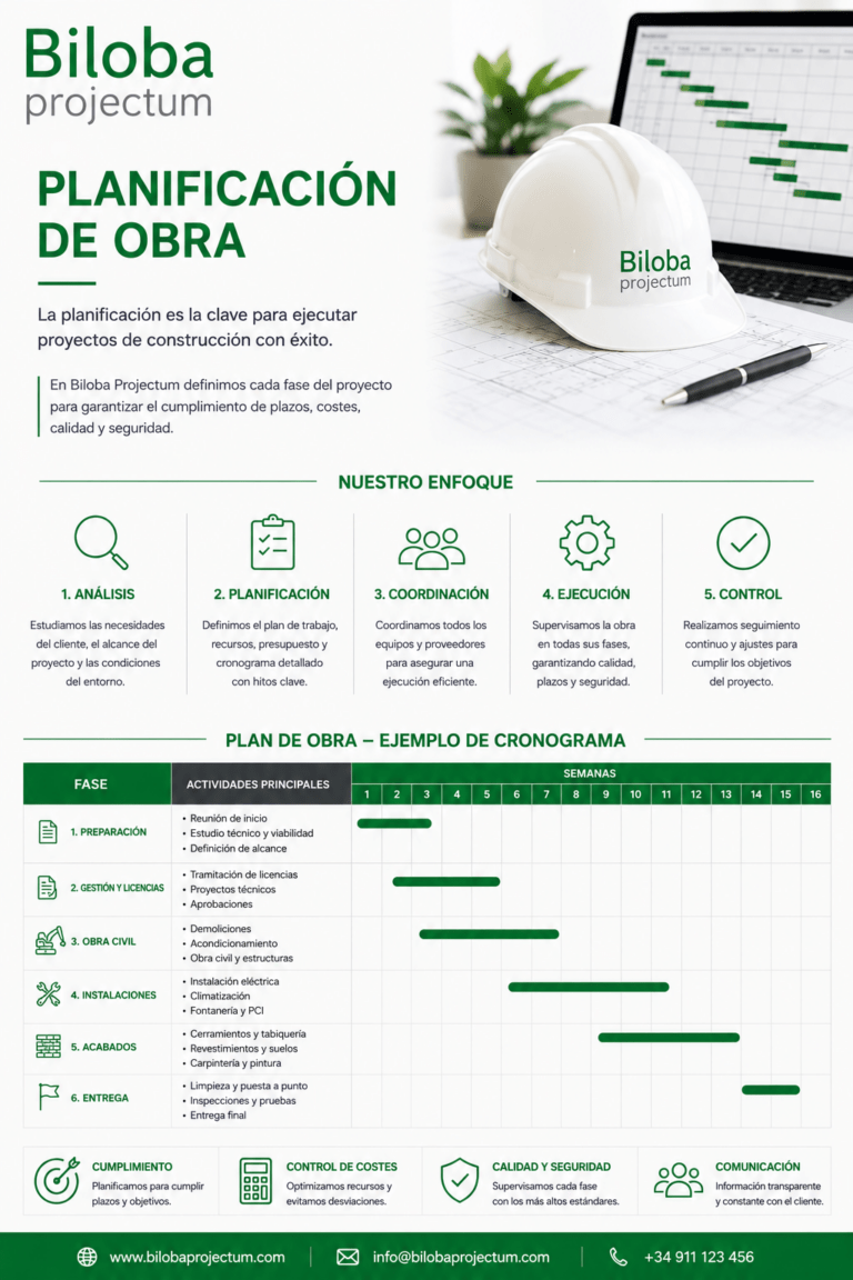 Planificación de Obra por Biloba Projectum